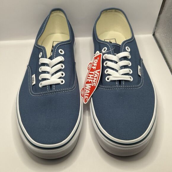 VANS MEN'S VANS AUTHENTIC SKATE SHOES (NAVY), 12 US MENS, 13.5 US WOMENS - Picture 9 of 16